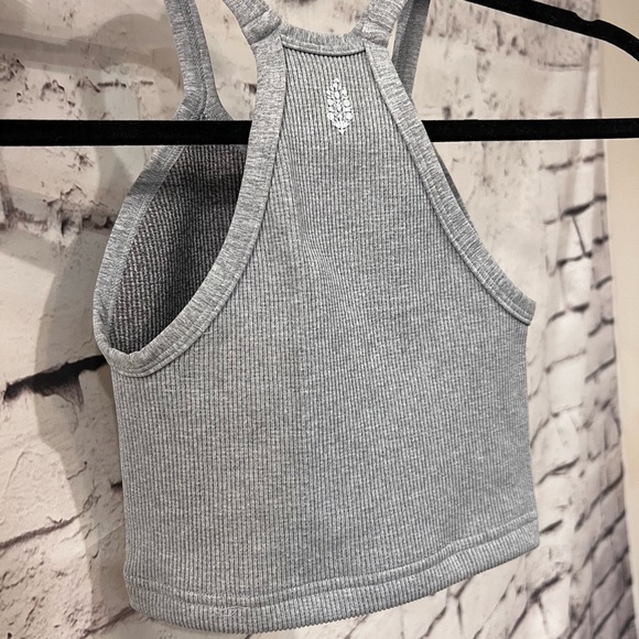 Free People Movement Tank Happiness Runs Crop Heather Grey XS/S - Picture 12 of 13